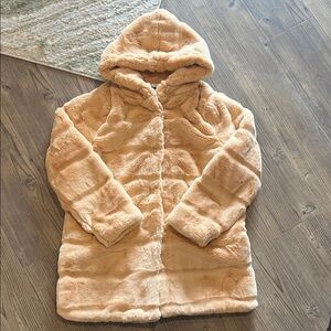 Apparis Women's Apricot Fuzzy Jacket